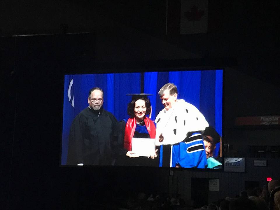 Eglantina gjermenit i akordohet çmimi “Distinguished Alumni GVSU”