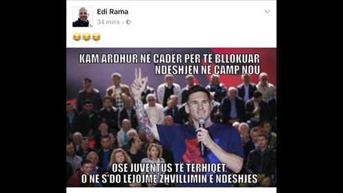 Plas gallata në rrjetet sociale! Rama e krahason Bashën me Mesin !