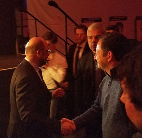 Përshtypje nga një  takim me Martin Schulz në Duisburg