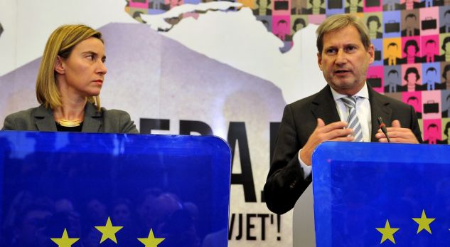 Mogherini dhe  Johannes Hahn deklaratë për situatën në Shqipëri