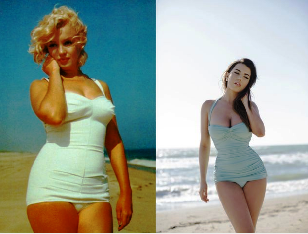 Blogerja Armina Mevlan sjell një set fotografish në stilin e Marilyn Monroe