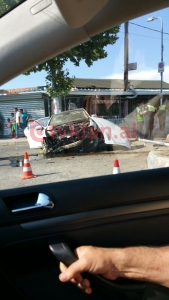 Aksident  i frikshëm në Tiranë (Foto)