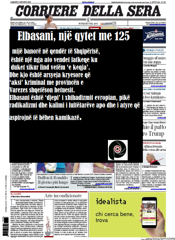 Corriere della Sera/Elbasani: Djep i xhihadizmit evropian dhe i drogës