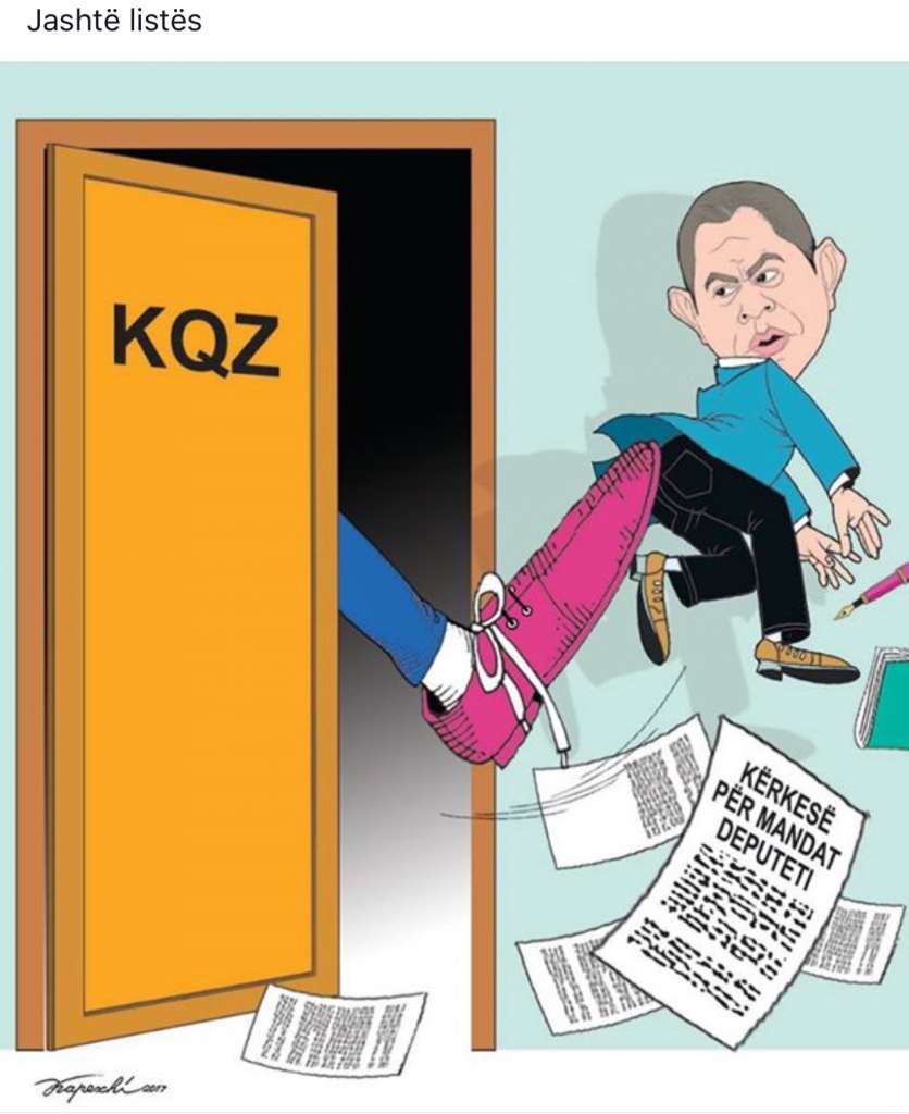 Idrizi , jashte listes/ Bujar Kapexhiu