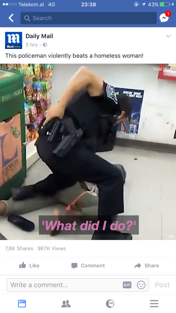 Video/This policeman violently beats a homeless woman!