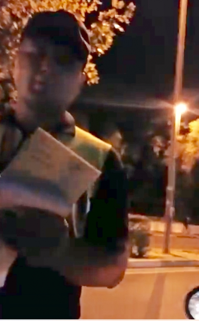 Polici rrugor te burgos sepse po filmon me telefonin tend