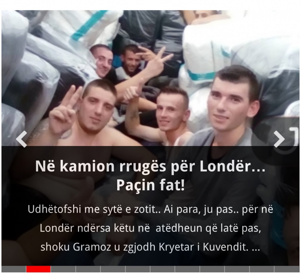 Në kamion rrugës për Londër… Paçin fat!