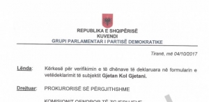 PD   kërkesa për Prokurorinë:Verifikoni 2 deputetet