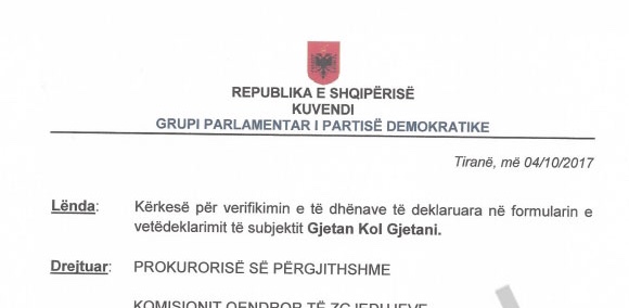 PD   kërkesa për Prokurorinë:Verifikoni 2 deputetet
