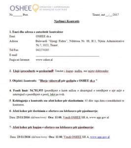 Shpenzimet e çmendura të OSHEE, tender gjysmë milioni dollarë për videowall