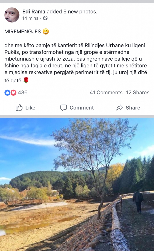 Puke, komentuesi:Puka jon ka nxjerr heroj tan tullaca e tan illoj.kryeministri i pari i venit po i ban reklam liqenit.