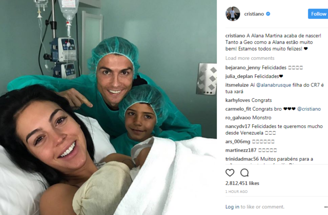 CR7 baba për herë të 4-t, lind Alana Martina