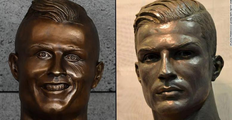 Ripunohet busti i Kristiano Ronaldos
