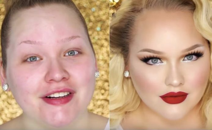 Fotot para dhe pas makeupit/ Magjia e saj