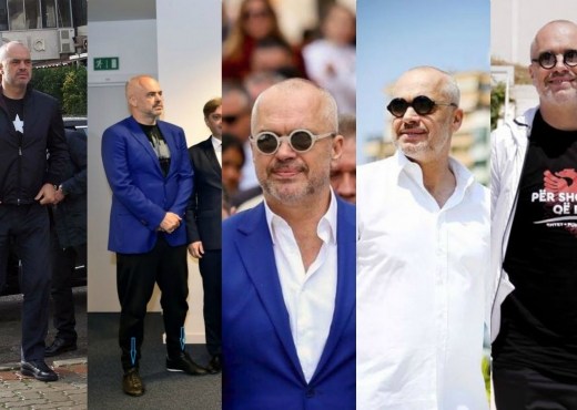 Foto/ Nga nudo tek  çorapet e kuqe dhe çitjanet ditën e djeshme në Fier, të gjitha rastet kur Rama ka ‘tronditur’ me veshjen