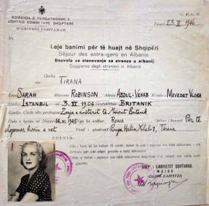 Publikohet leja e banimit të vitit 1945 për Sarah Robinson, britaniken që..