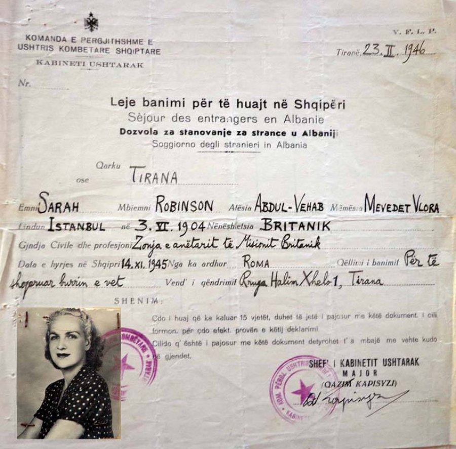 Publikohet leja e banimit të vitit 1945 për Sarah Robinson, britaniken që..