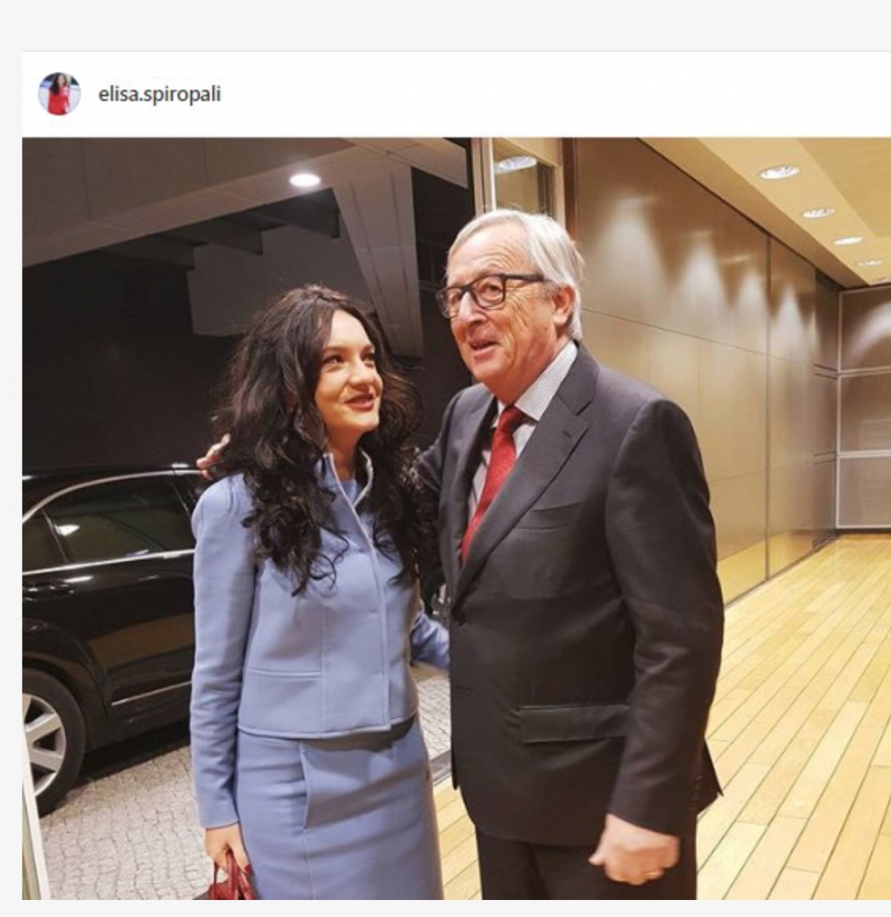 Foto/ ELISA SPIROPALI NË BRUKSEL, dhe   PRESIDENTI I  KE,  JUNKER…