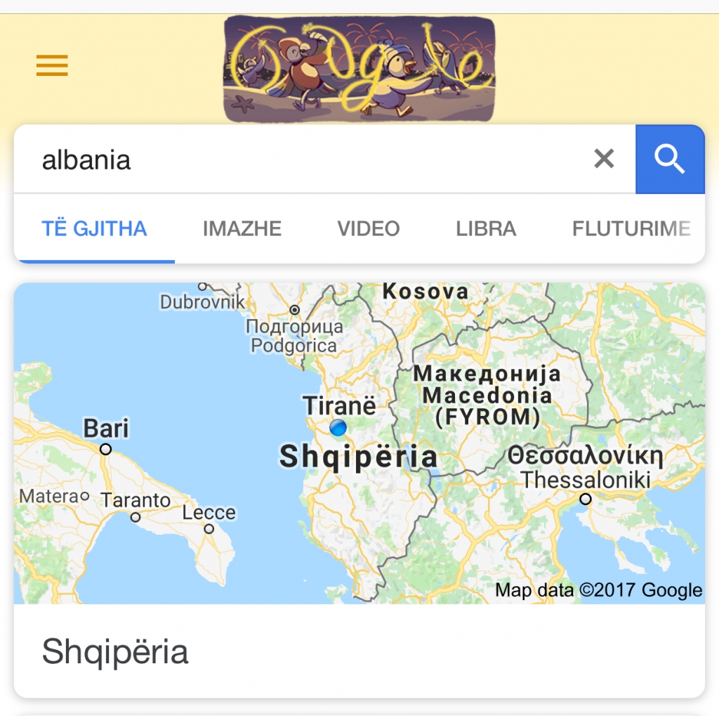 Kuriozitet/2017 në internet, sa dhe pse është kërkuar fjala “Albania”