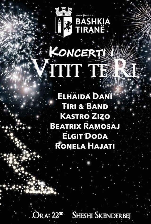 Koncert në Tiranë në natën e Vitit të ri, ja këngëtarët që do performojnë