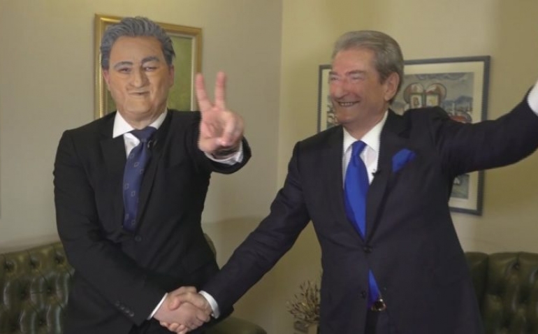 Sali Berisha takohet me aktorin që e imiton (Video)