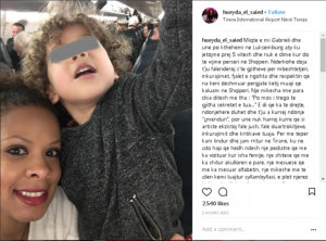 Hueyda el Saied lë Shqipërinë: Faleminderit për gjithçka, si artiste ekzistoj falë jush