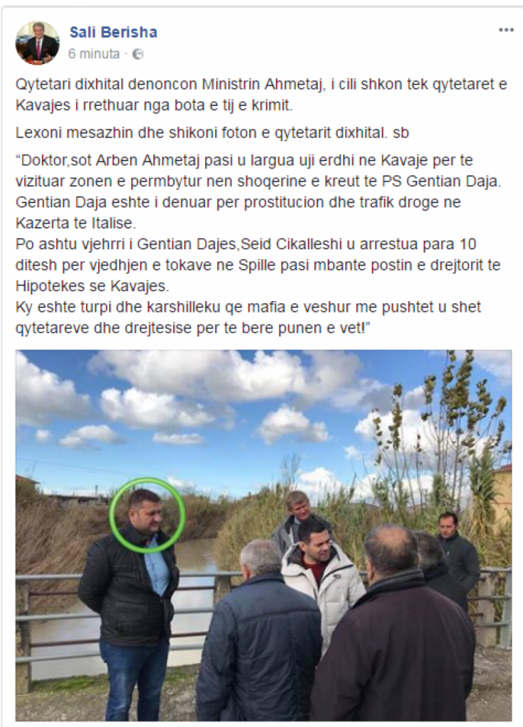 Denoncimi/ Ja personi i dënuar për prostitucion që ndodhet në krah të Arben Ahmetajt …