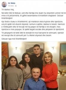 Presidenti Meta: Në këtë ditë të shenjtë mos harrojmë ata që kanë nevojë