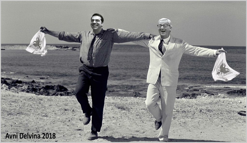 Grafike nga cikli “Breket e gjynofqarit”, me Alexis Tsipras dhe Jeane Claude Juncker