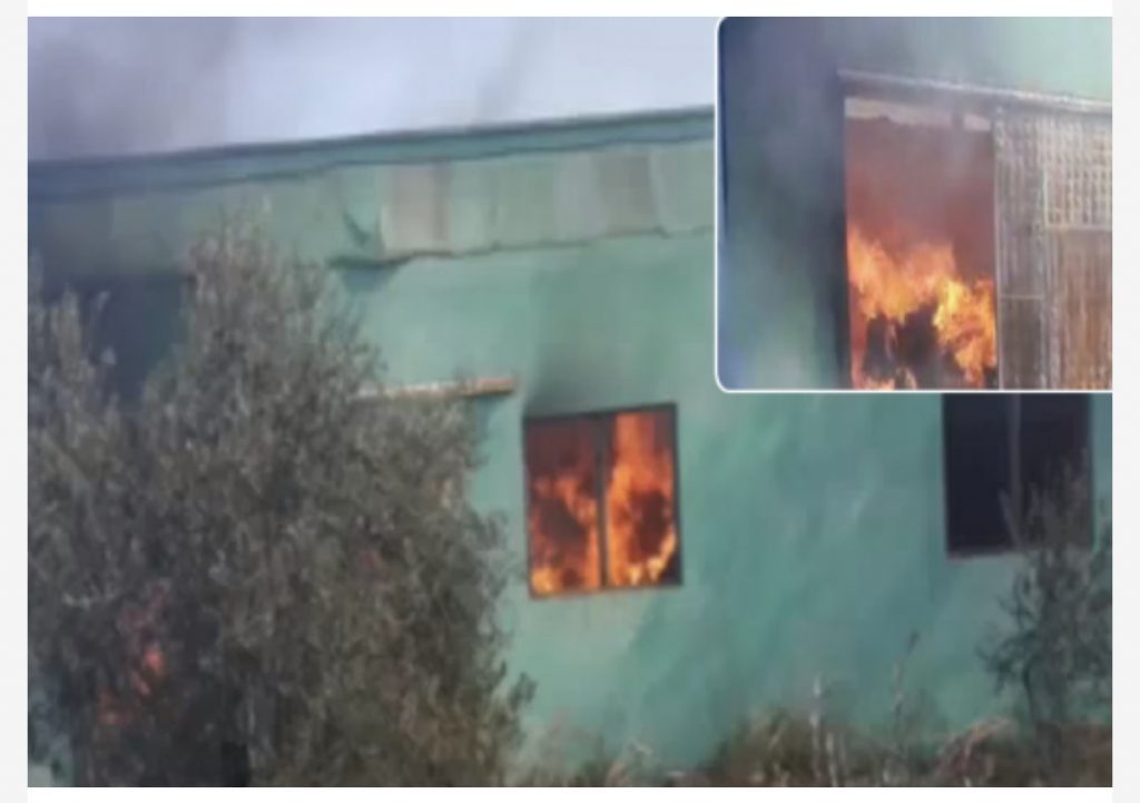 Digjet magazina në Zharrëz, flakët rrezikojnë fabrikën pranë