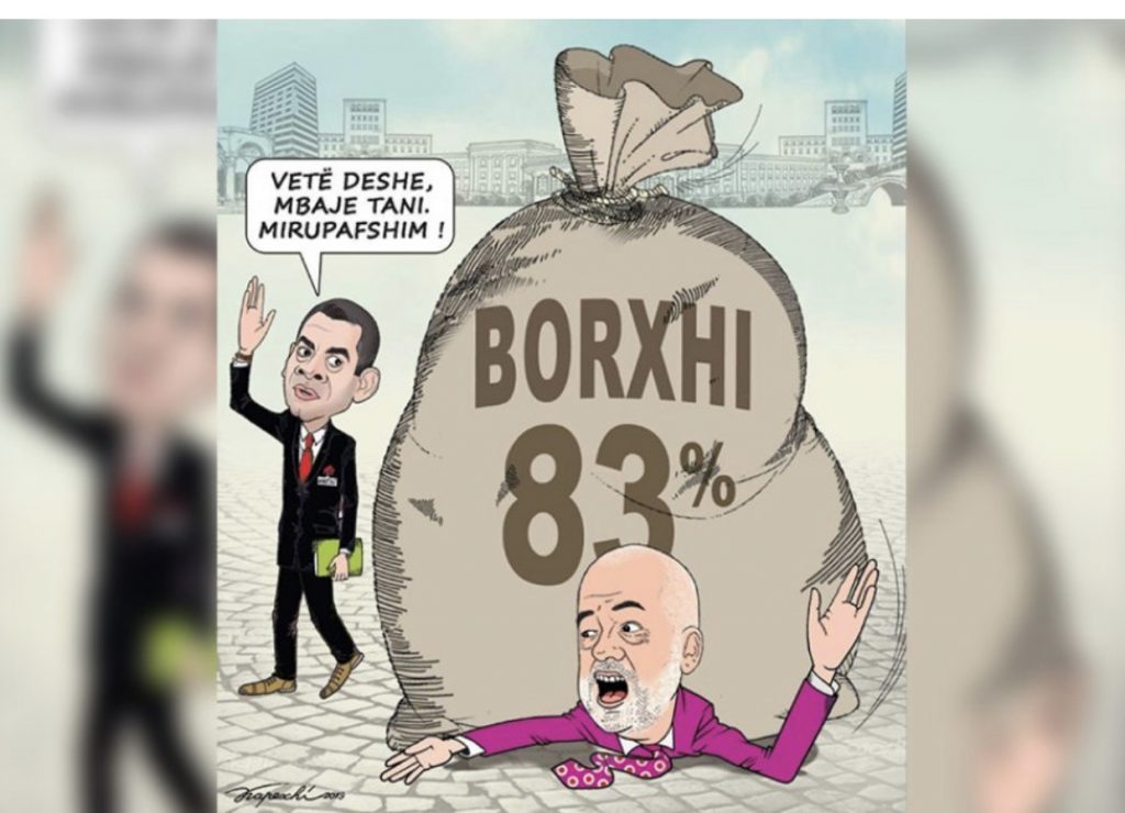 KARIKATURA/ Kapexhiu na skicon borxhin e rende publik