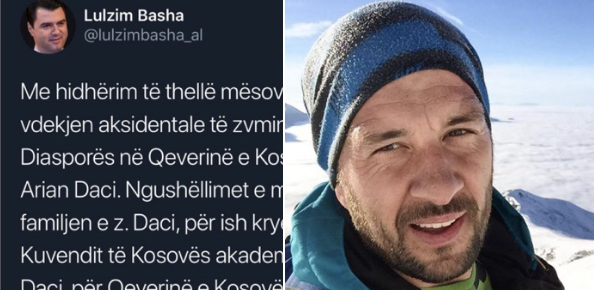 Vdekja e zv.ministrit Daci/ Basha ngushellime familjes