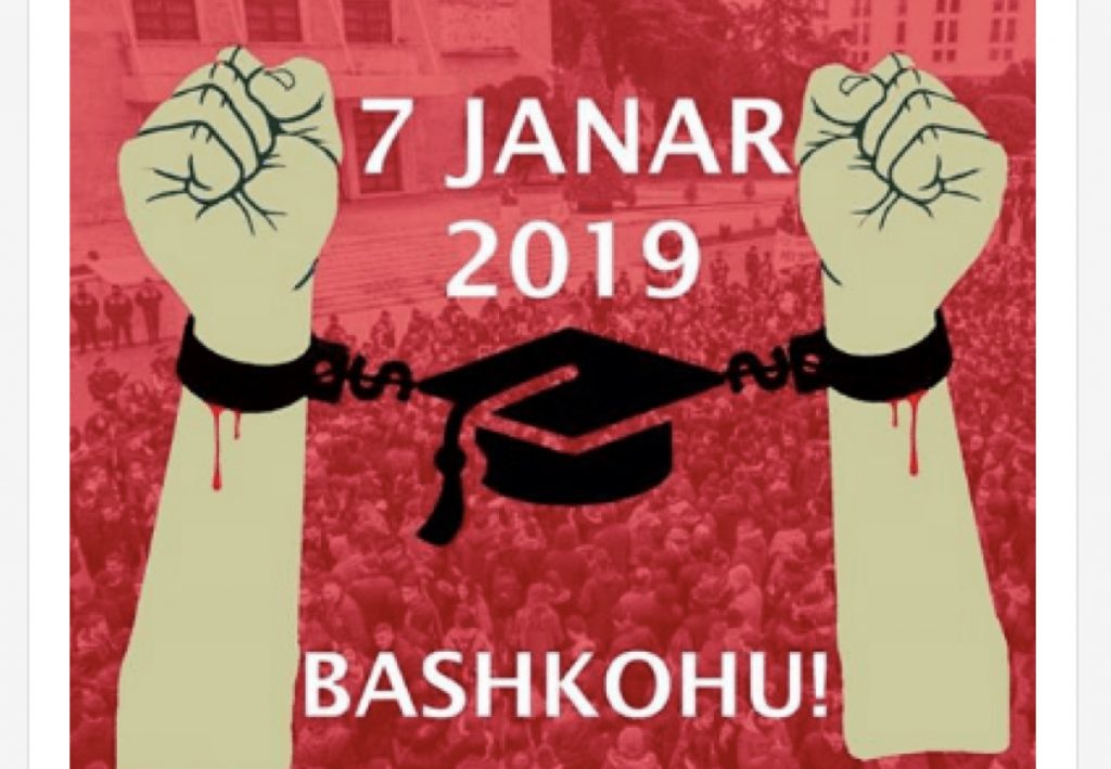 Studentët në protestë/ Ja çfarë paralajmërojnë në 7 Janar