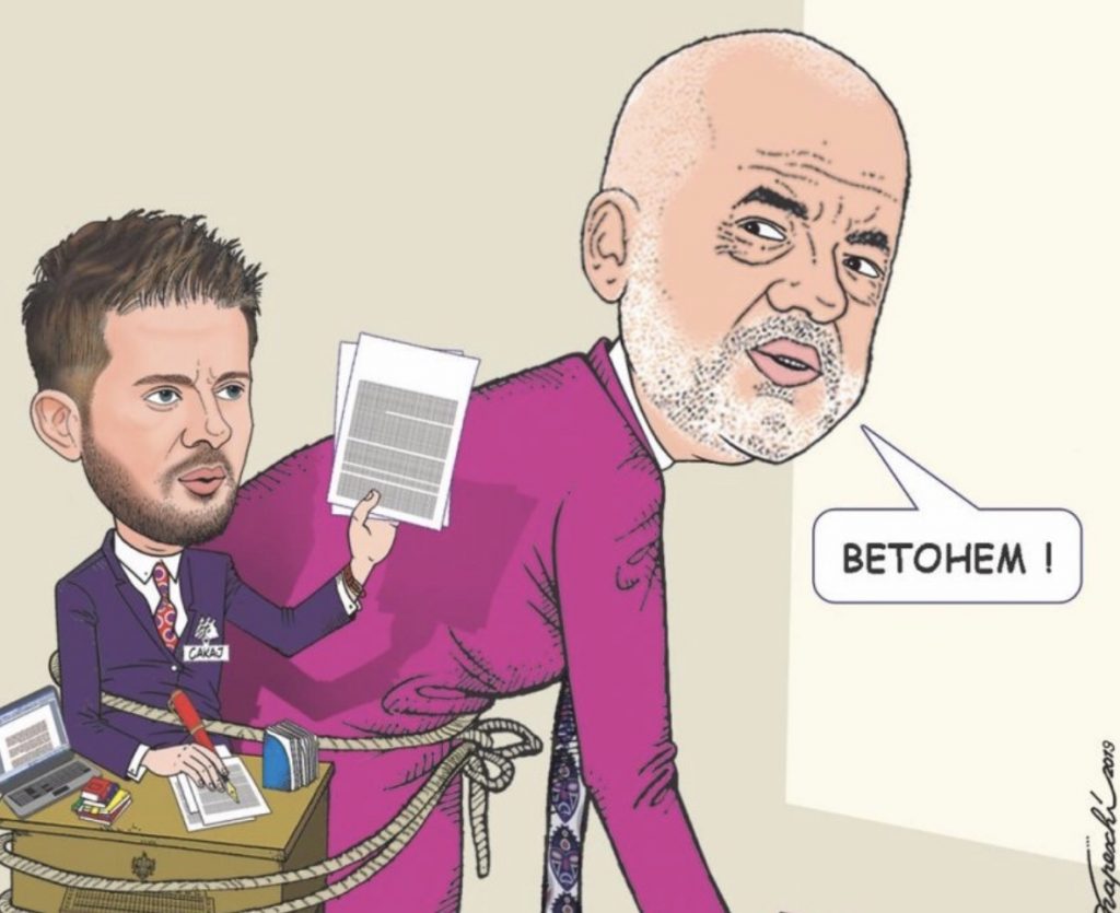 Karikatura e DITES/ Ministri i   deleguar Genti…