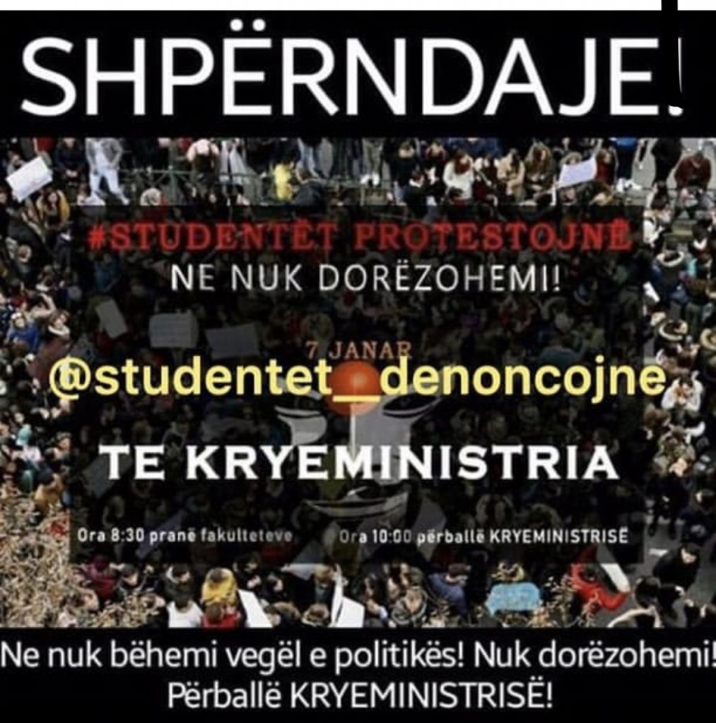 Studentët nesër në protestë nuk gënjehen me zëvëndësministren e Lindita Nikollës