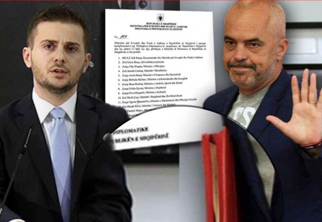 Zbardhet letra/ Rama informon përfaqësitë diplomatike për Cakajn, “de facto” ministër i Jashtëm