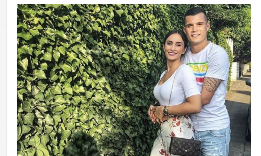 Katër vite të martuar, Granit Xhaka i bën dedikimin e ëmbël bashkëshortes (FOTO)