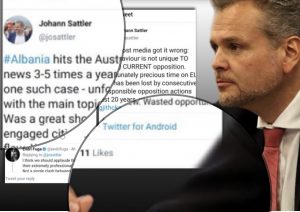 E talli Manjani,ambasadori austriak ndryshon  postimin ne twitter