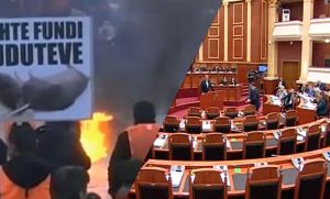 SITUATA JASHTË E TENSIONUAR, POR JA ÇFARË PO NDODH BRENDA PARLAMENTIT
