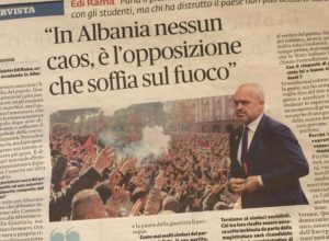 Rama vijon të intervistat në shtypin italian: Asnjë kaos e revoltë nga populli, opozita po i fryn zjarrit