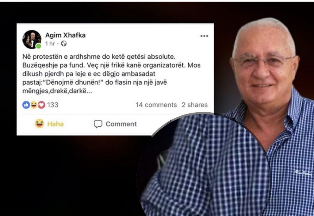 Koment epik nga Agim Xhafka: Mos pirdhni në proteste, ec e dëgjo ambasadat pastaj…