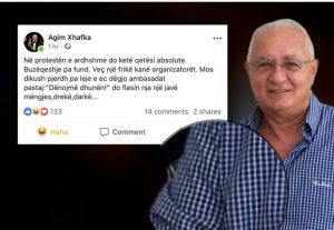 Koment epik nga Agim Xhafka: Mos pirdhni në proteste, ec e dëgjo ambasadat pastaj…