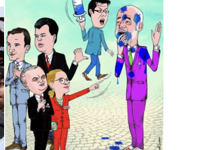 Karikatura/ Boja blu e Palokes…