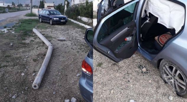 Makina përplaset me shtyllën, dy persona përfundojnë në spital
