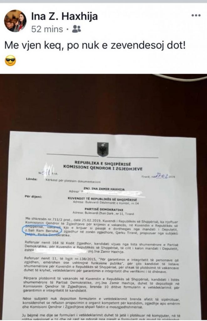 FOTO/ KQZ e fton të zërë vendin e Berishës, demokratja: Nuk e zëvendësoj dot