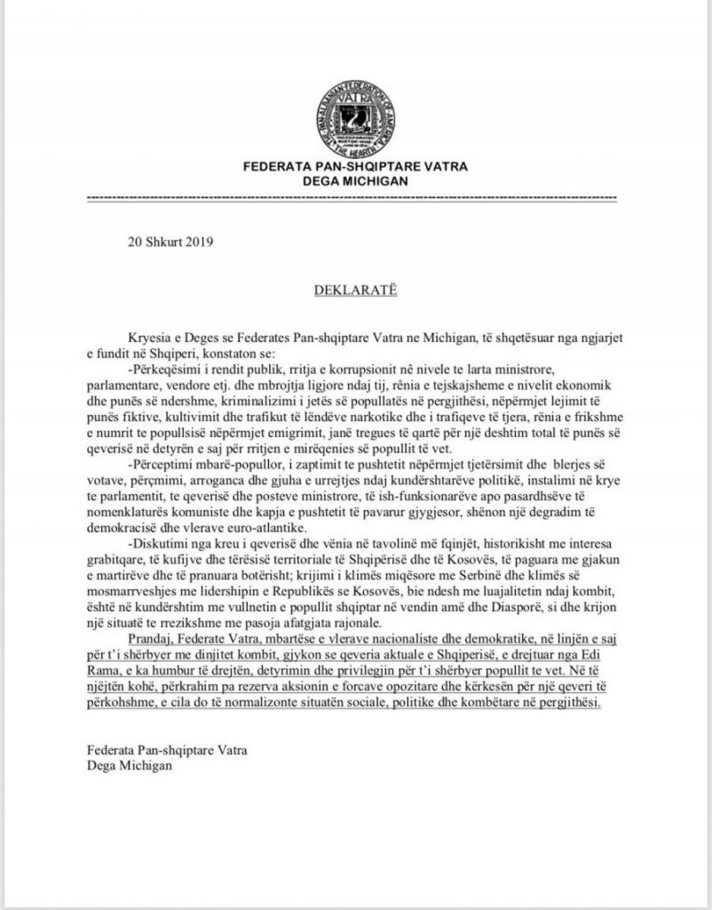 Djegia e mandateve/ Vjen mbështetja nga Amerika për opozitën