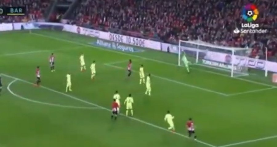 VIDEO/ Ter Stegen bën pritjen e vitit, shikoni si ‘fluturon’ për tu bërë hero