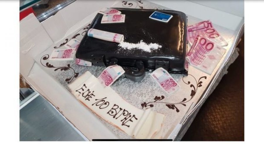 Torta e ditëlindjes me foton e kokainës fut në telashe shqiptarin