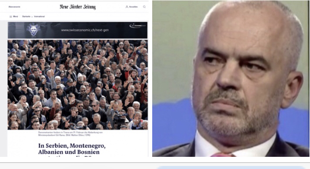 Gazeta zviceriane: Rama, një autokrat që udhëheq një vend me parlament të rënë e drejtësi  e media të kapur!
