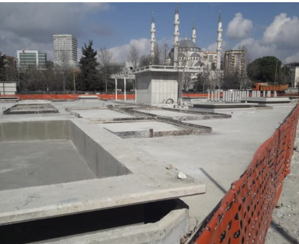 Tirana qyteti prej betoni